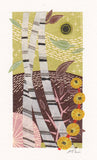 Birches by Lochan - Angie Lewin - printmaker and painter