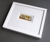 By The Track II - framed - Angie Lewin - printmaker and painter