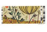 By The Track II - framed - Angie Lewin - printmaker and painter