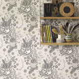 Nature Table wallpaper - Angie Lewin - printmaker and painter