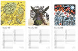 2020 Calendar - Angie Lewin - printmaker and painter