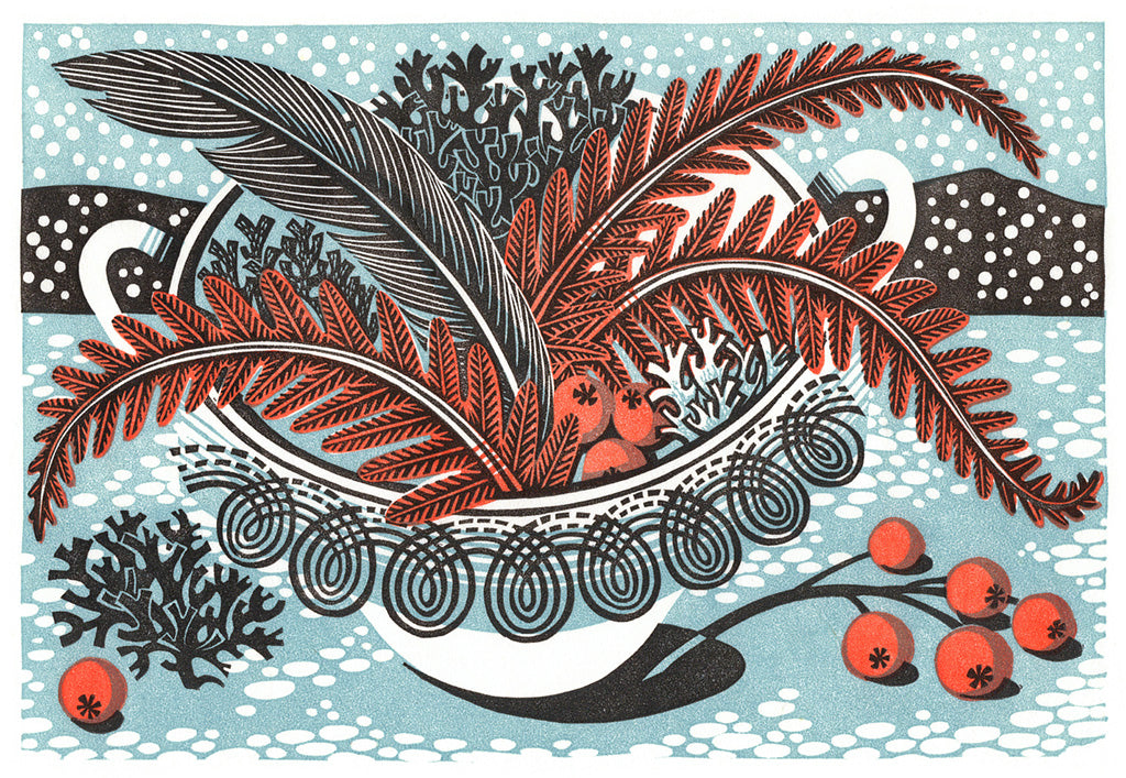 Persephone Snow - Angie Lewin - printmaker and painter