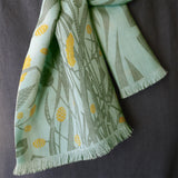 A Natural Line wool/silk scarf - Angie Lewin - printmaker and painter