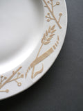 Porcelain plates - Angie Lewin - printmaker and painter