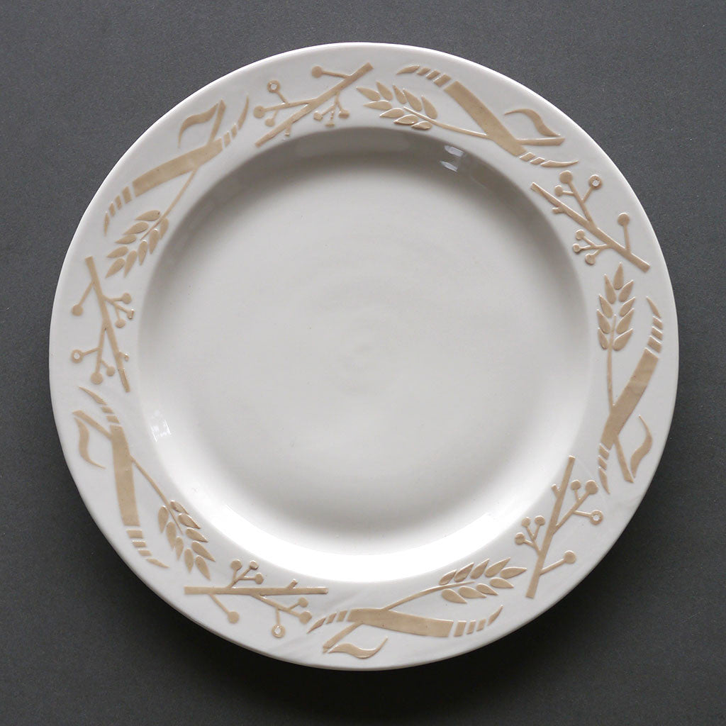 Porcelain plates - Angie Lewin - printmaker and painter