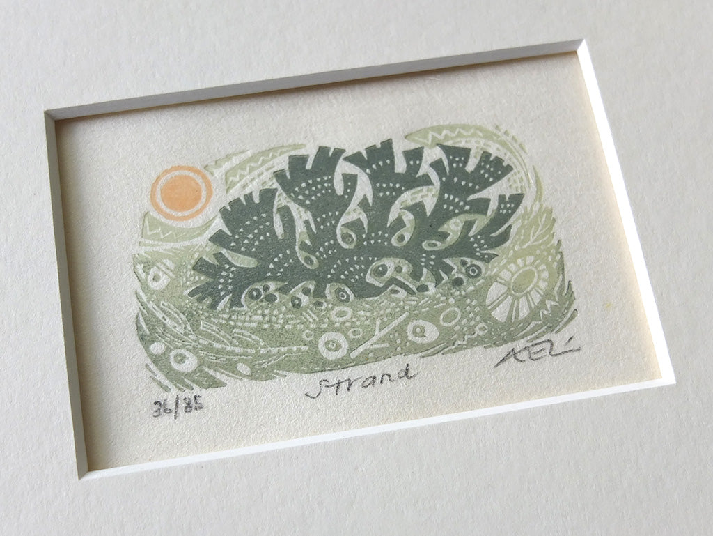 Strand - Angie Lewin - printmaker and painter