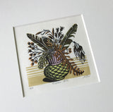 Thistle Pot - Angie Lewin - printmaker and painter